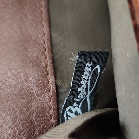 Brighton alligator embossed bronzed leather bifold wallet - Picture 4 of 11